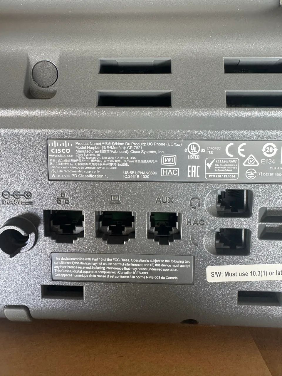 Cisco CP 7821 Caixa - Foto 2