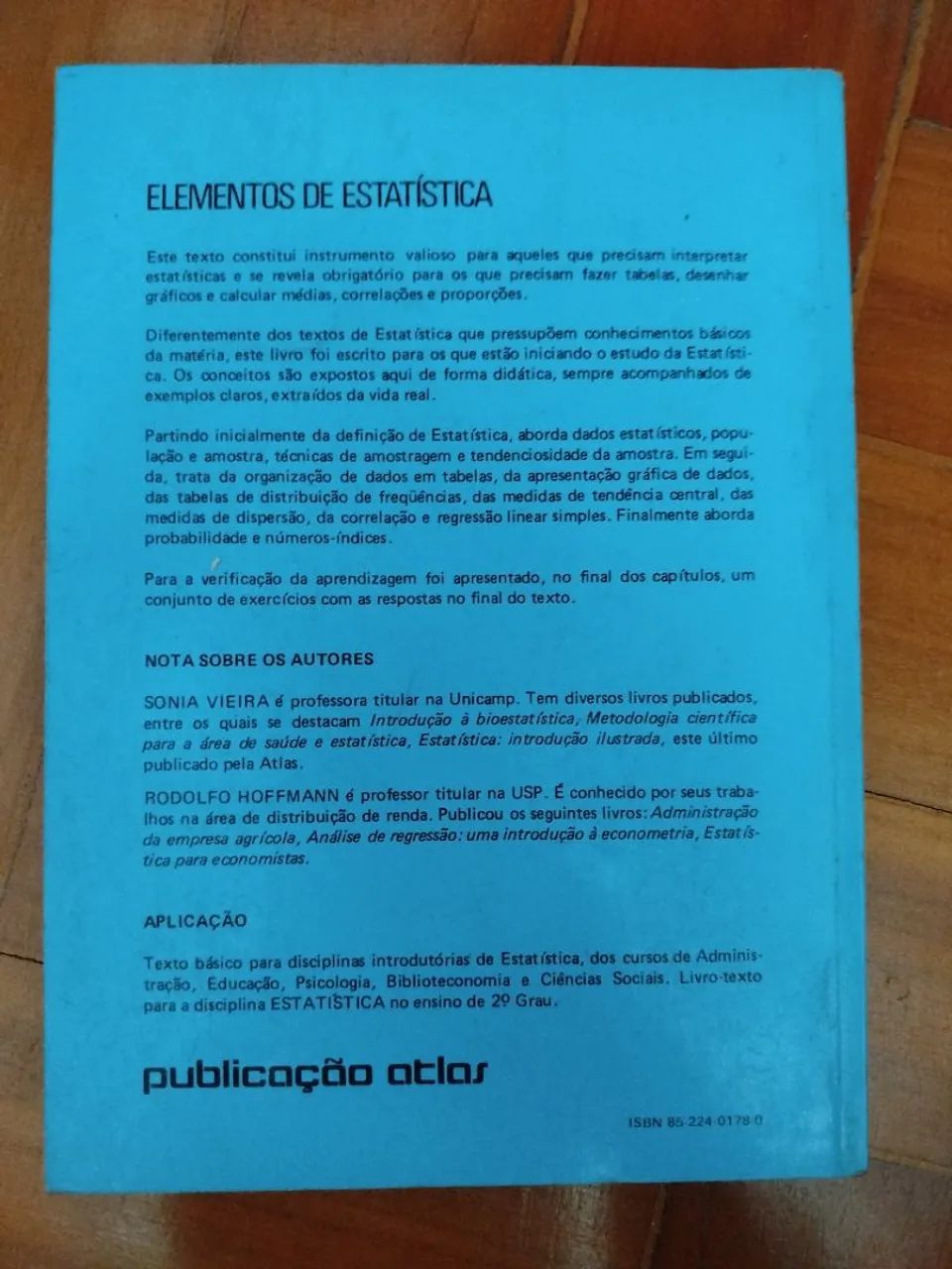 Livro Elementos de Estatística - Foto 2