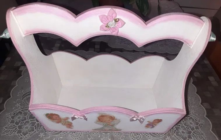 Kit Higiene bebê MDF - Menina - Foto 2