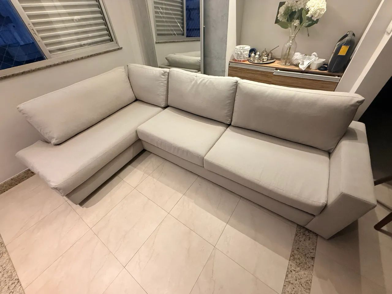 Sofa em L 6 lugares