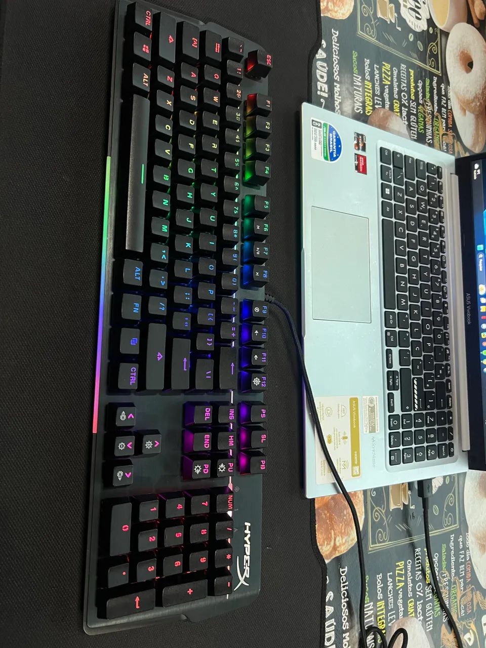Teclado Mecânico Gamer HyperX Alloy FPS Pro RGB Original Switch Red - Foto 3