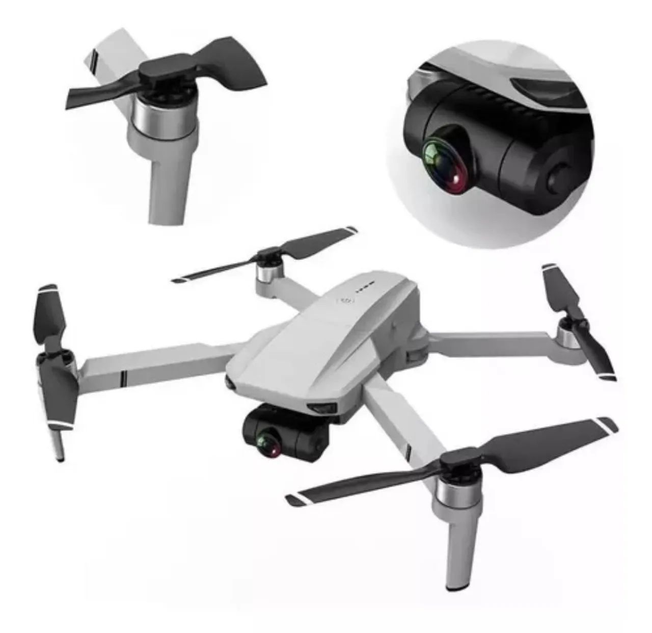 Drone KF102 com Gimbal + Controle, Bolsa e Pista 