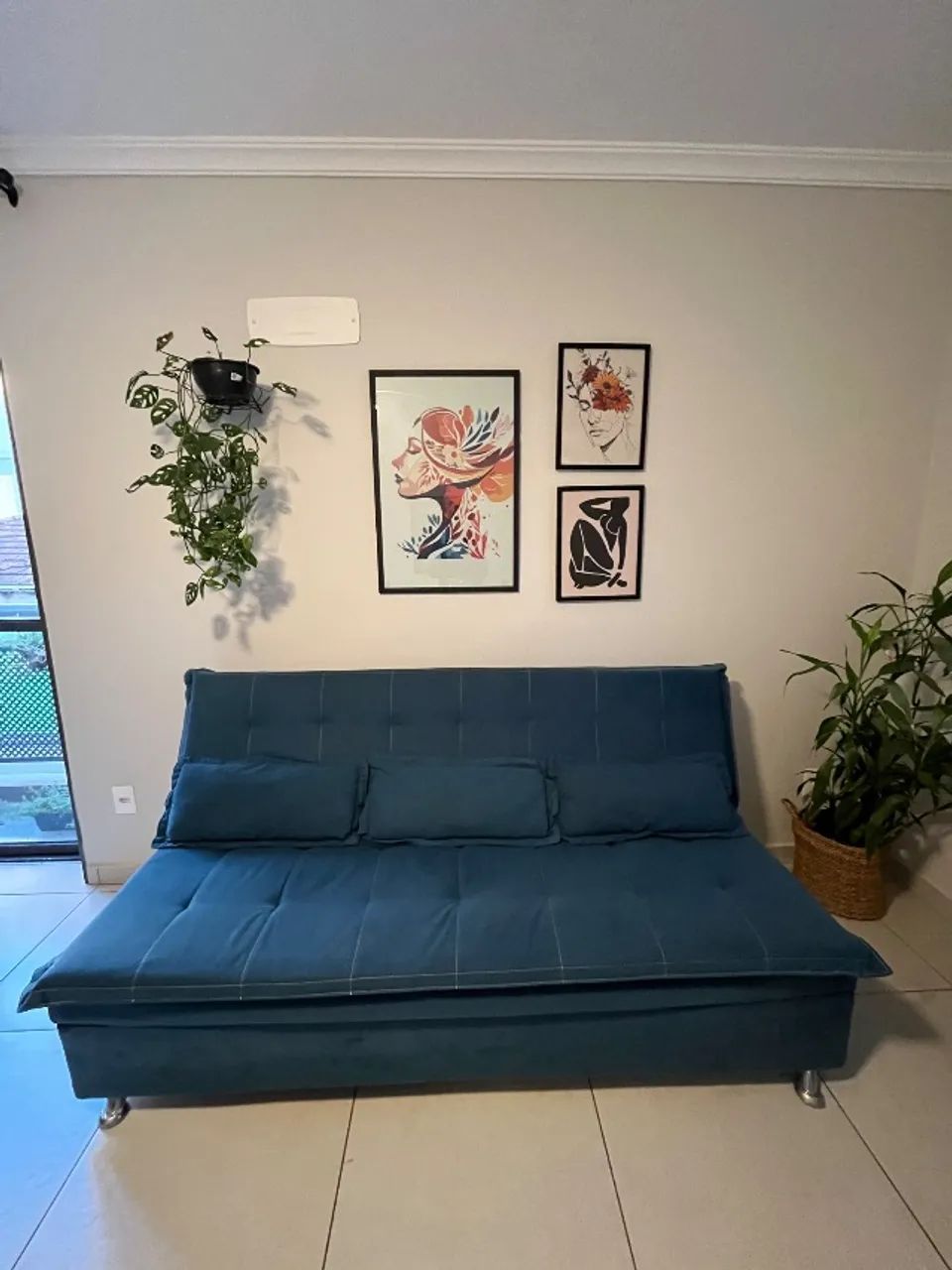 Sofá cama 3 lugares