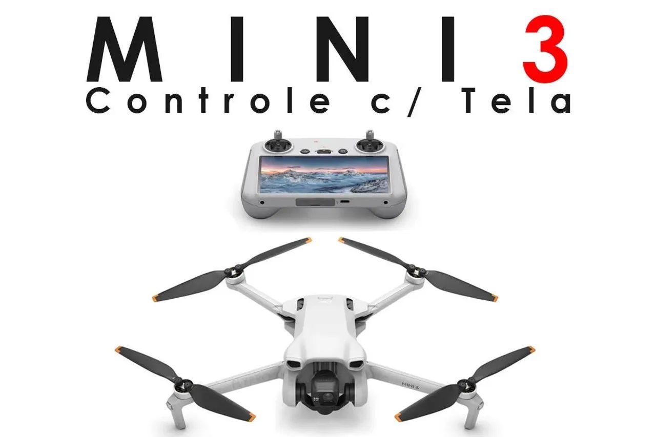 Drone Dji Mini 3 com tela rc novo lacrado 