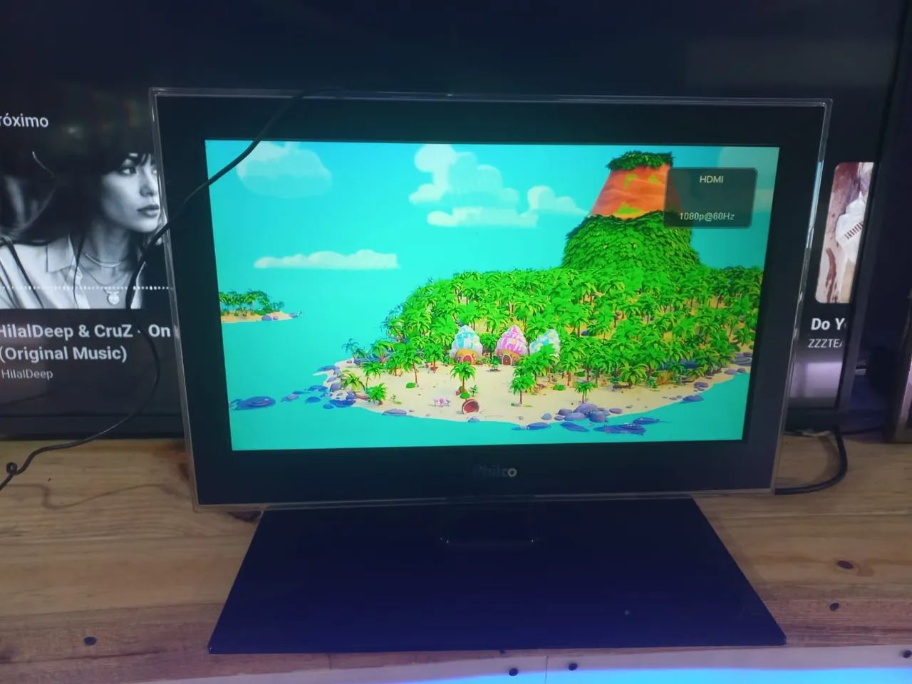 TV monitor 18 polegadas normal ótima pra HDMI e  game - Foto 2