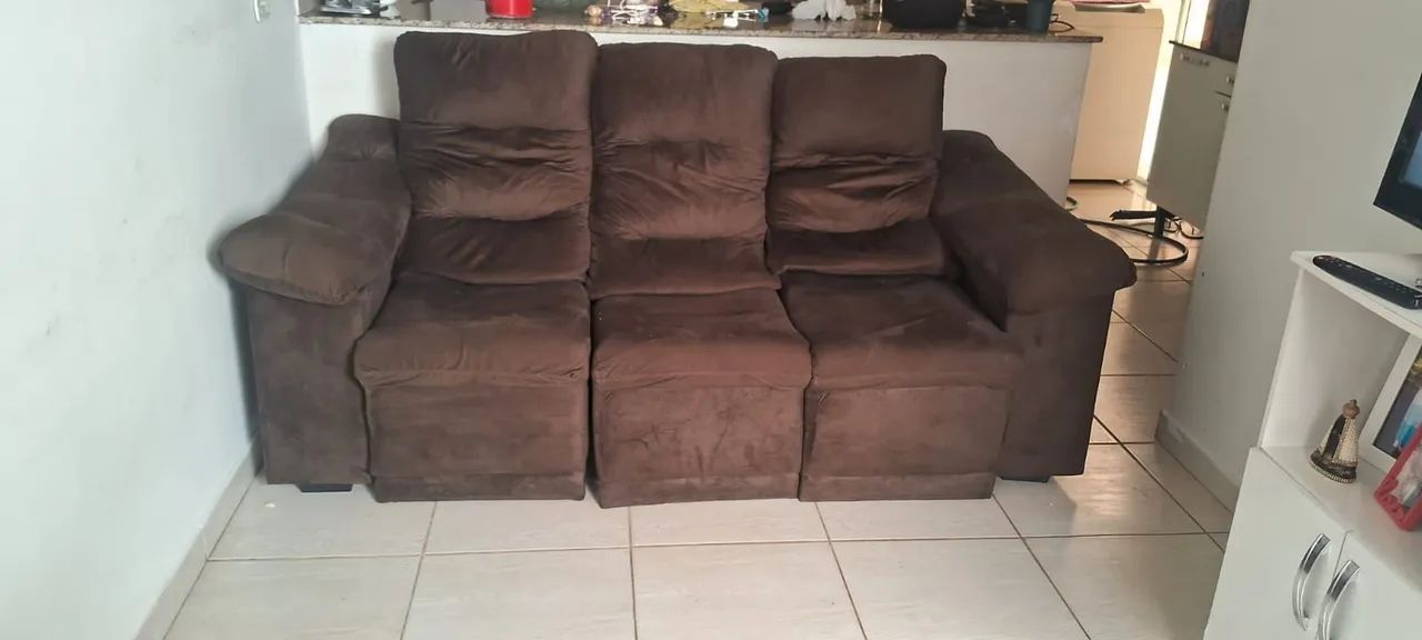 Vendo sofá de 3 lugares retrátil