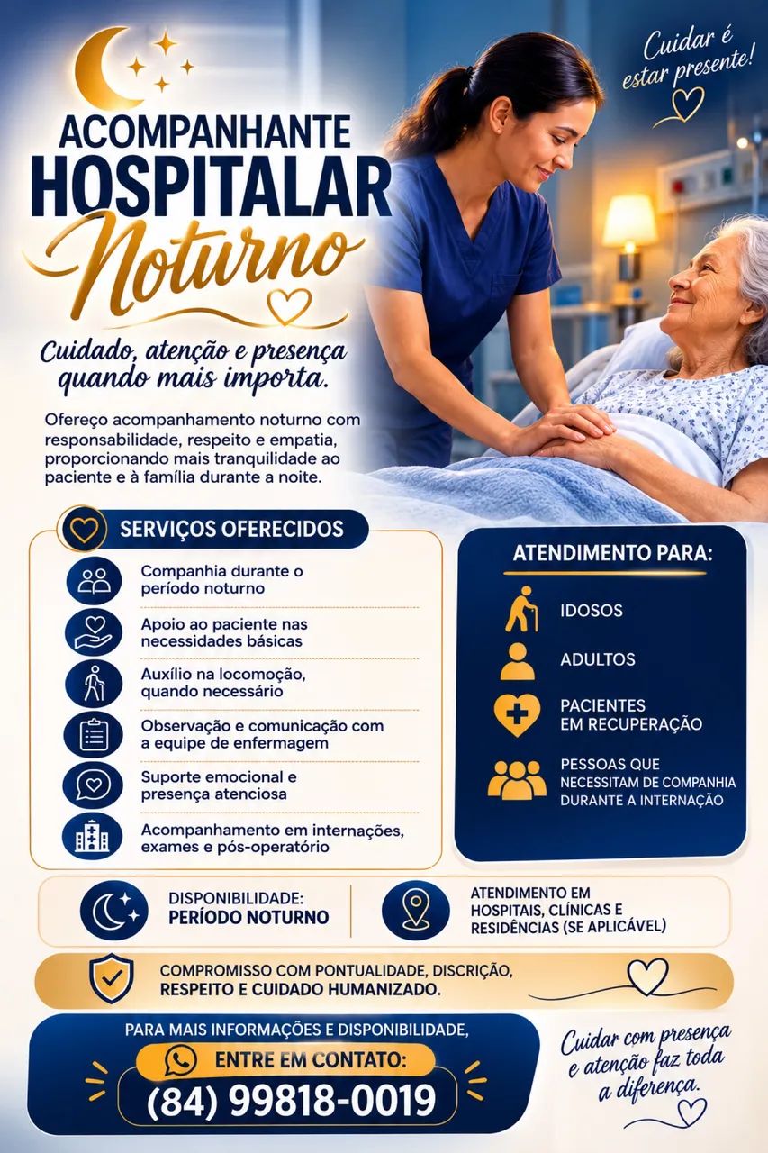 Acompanhante hospitalar.