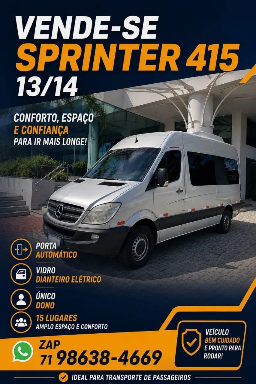 Mercedes-Benz Sprinter 415 Van Luxo T.b. 2.2 Diesel 2014