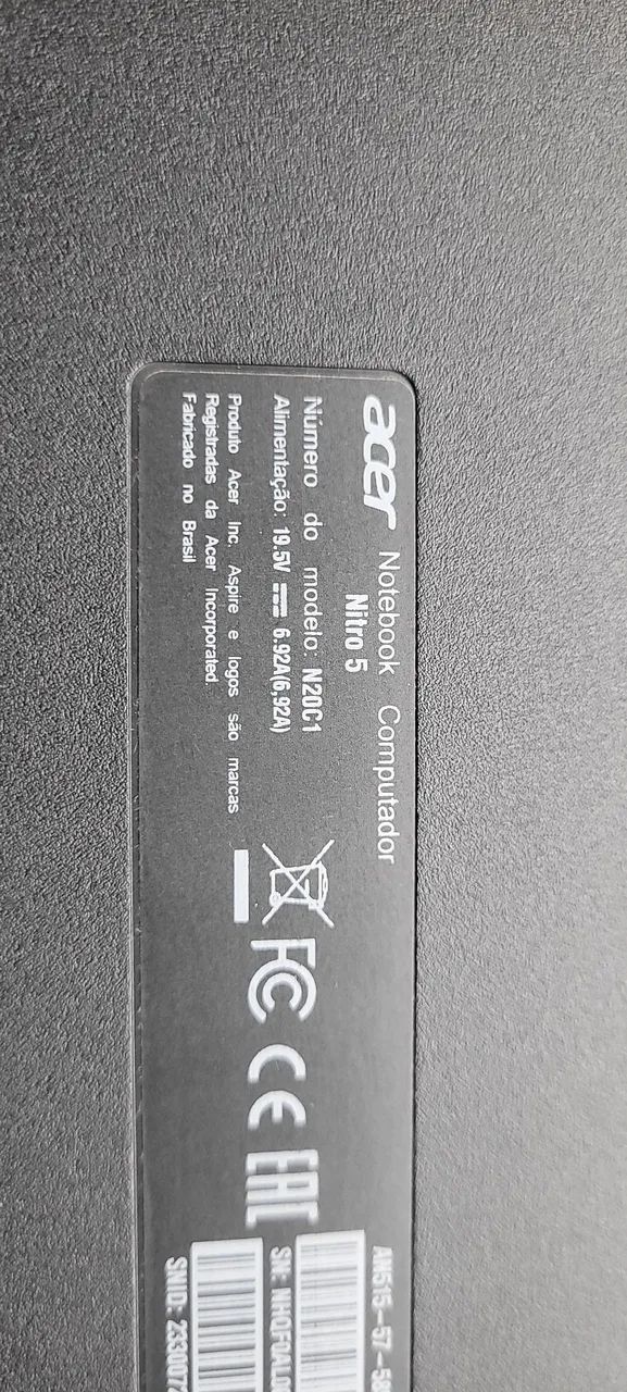 Acer Nitro 5 AN515-57 - Retirada de Peças / Placa e Tela com Defeito - Foto 5