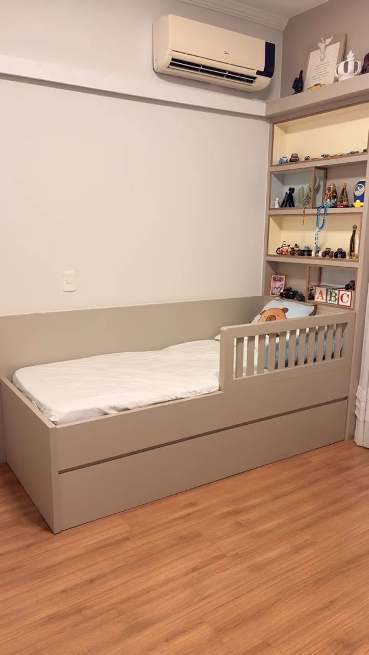 Vendo Cama de solteiro com auxiliar  - Foto 2