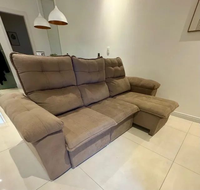 Sofa retrátil e reclinável 2,30m - 3 lugares - Foto 3