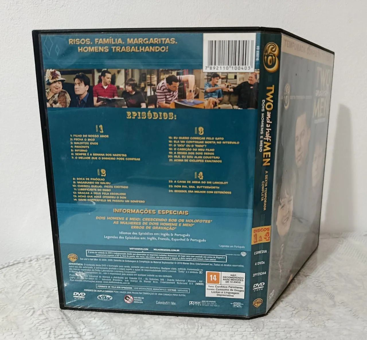 Box DVDs Two And A Half Men - Dois Homens e Meio 6° Temporada, 4