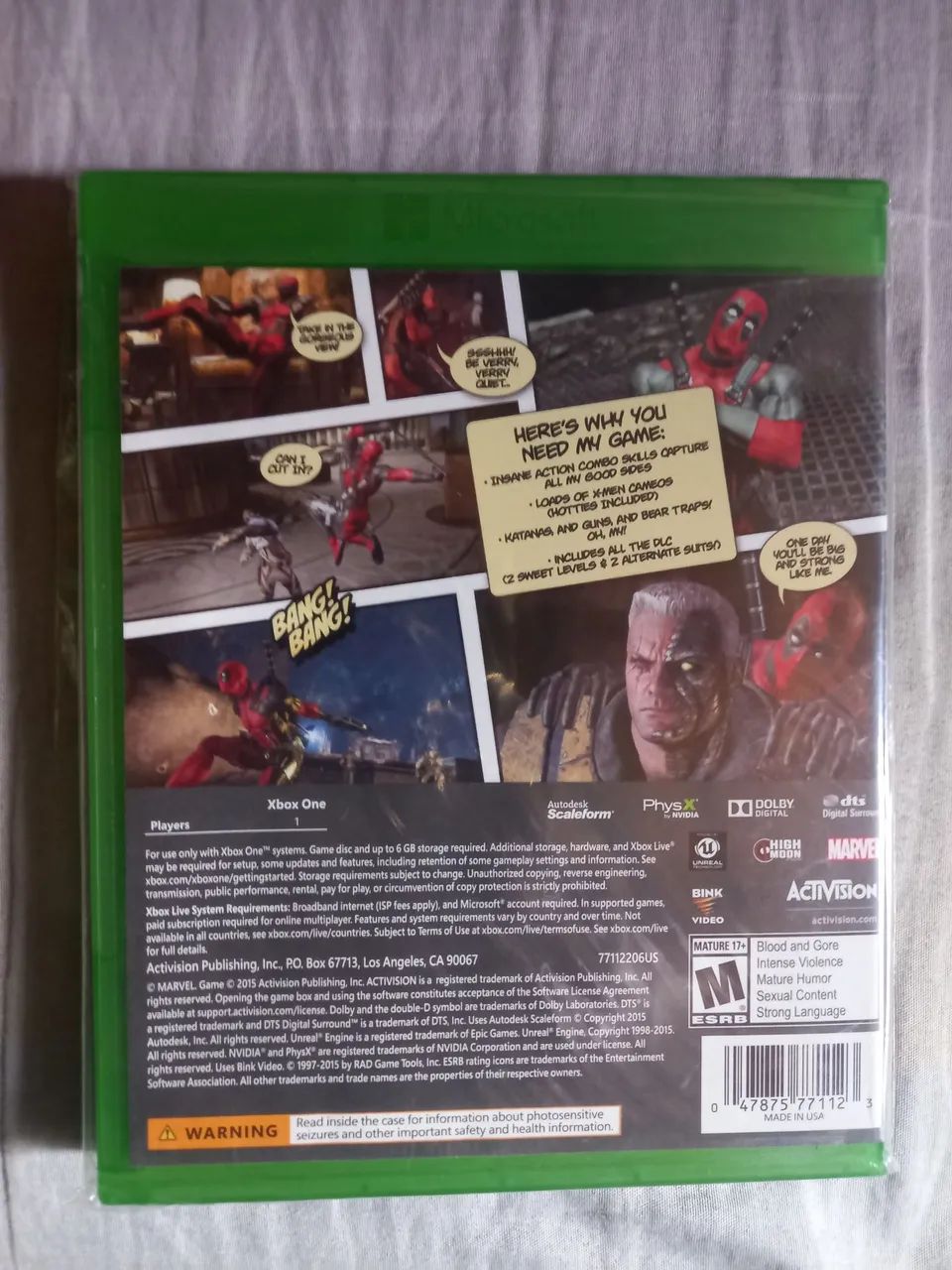 Jogo Deadpool Xbox Original S/ Uso - Foto 2