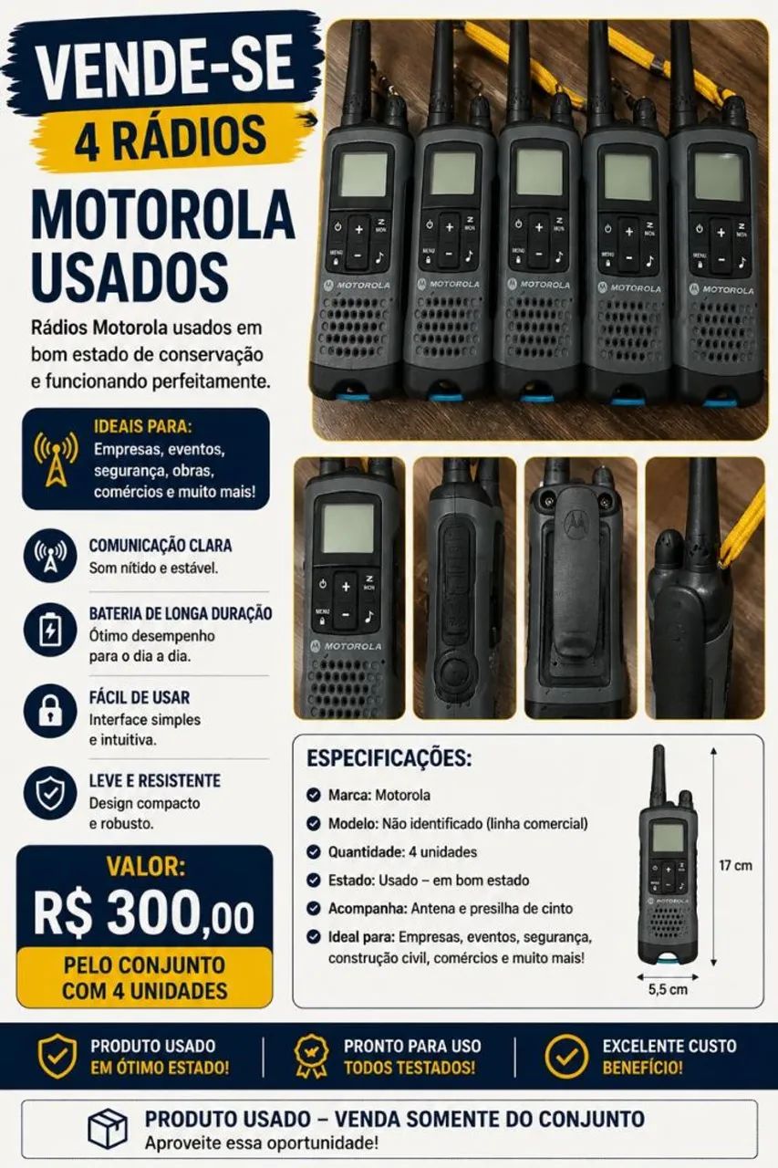 4 radio Motorola 