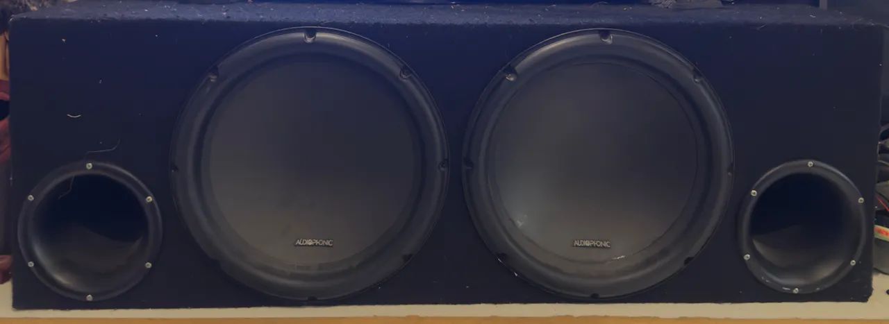 Caixa brs com audiophonic 12 e módulo 