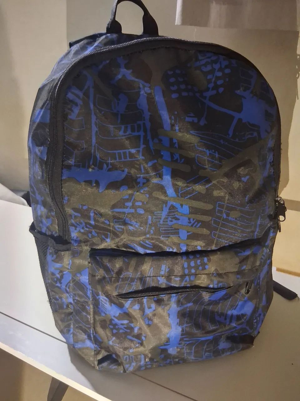 Mochila  Costas camuflada c/ cabo USB! - Foto 4