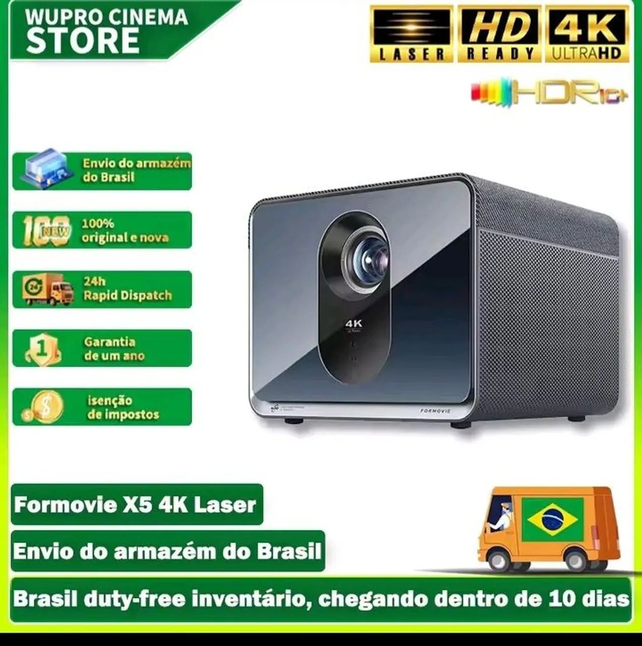 Projetor x5 Formovie 4k 