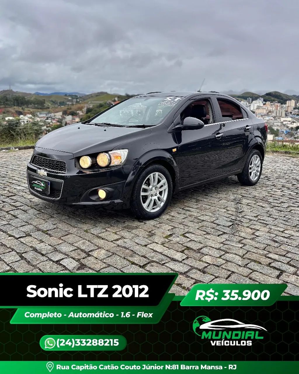 Chevrolet Sonic SONIC Sed. LTZ 1.6 16V FlexPower 4p Aut. 2012