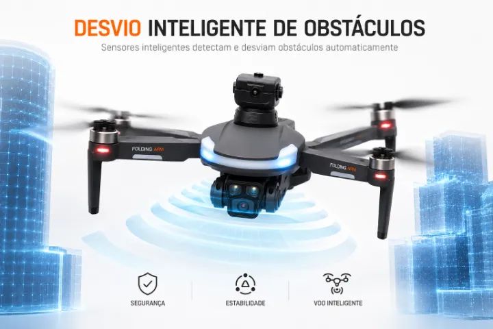 Drone CZ20  Brushless Câmera Dupla 2 Baterias Optical Flow Altitude Hold Headless  - Foto 5