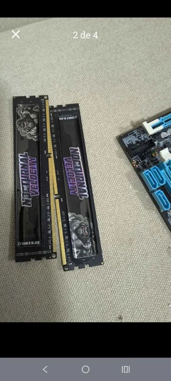 Vendo kit processador memória e placa mãe novos