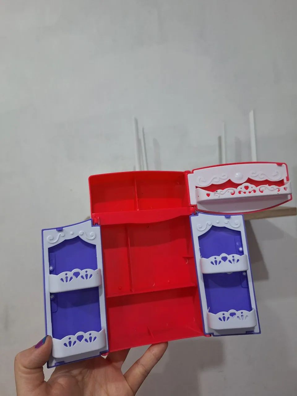 Mini geladeira de brinquedo para boneca - Foto 2