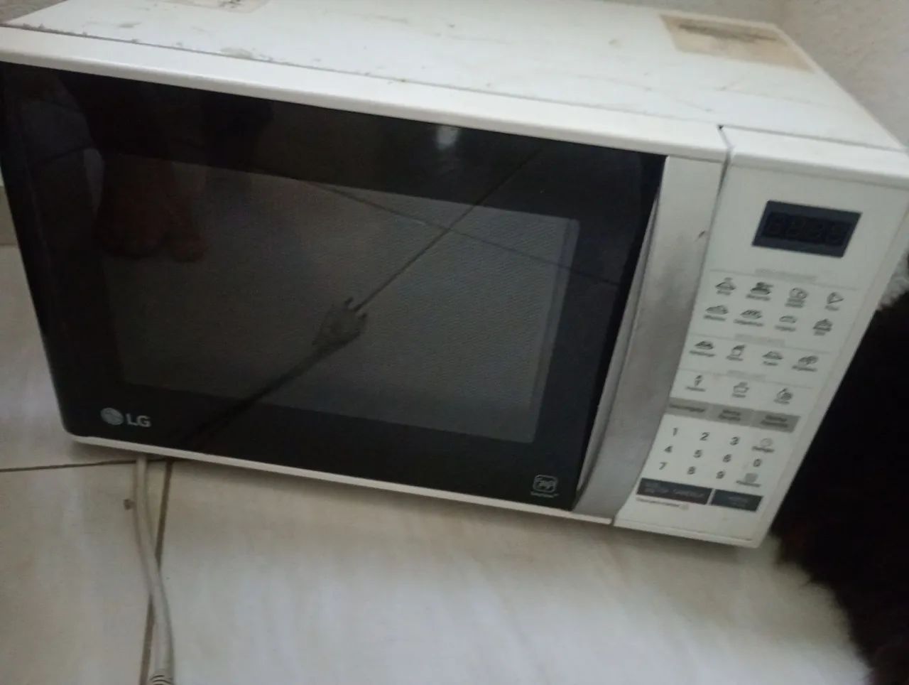 Microondas LG com defeito 