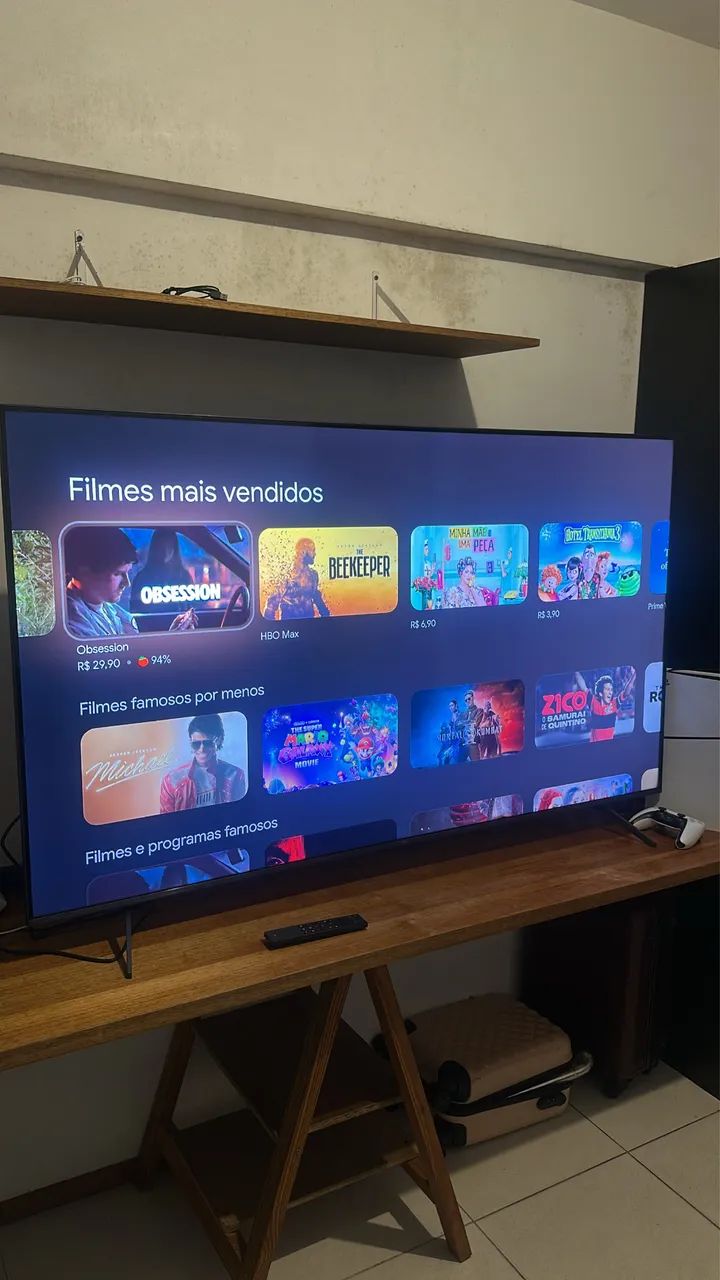 TV 65 polegadas 4k 120hz TCL nova na caixa