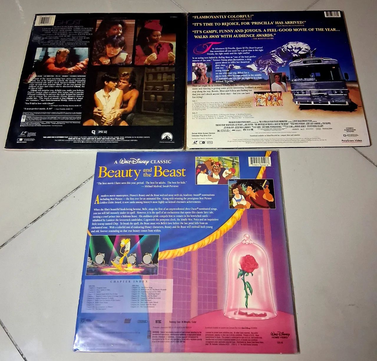 Laser Disc  Madonna Celine Sinatra Diana Ross A Bela e a Fera Ghost Priscilla Lote 7 LD - Foto 3