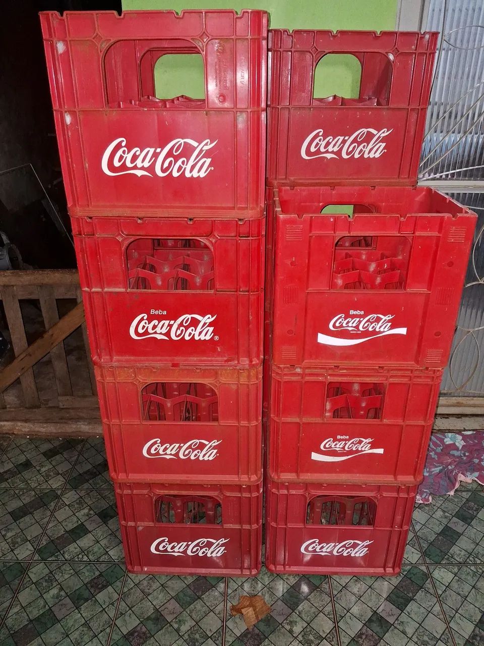 Caixas/Engradados VAZIOS Coca-Cola 1Litro 