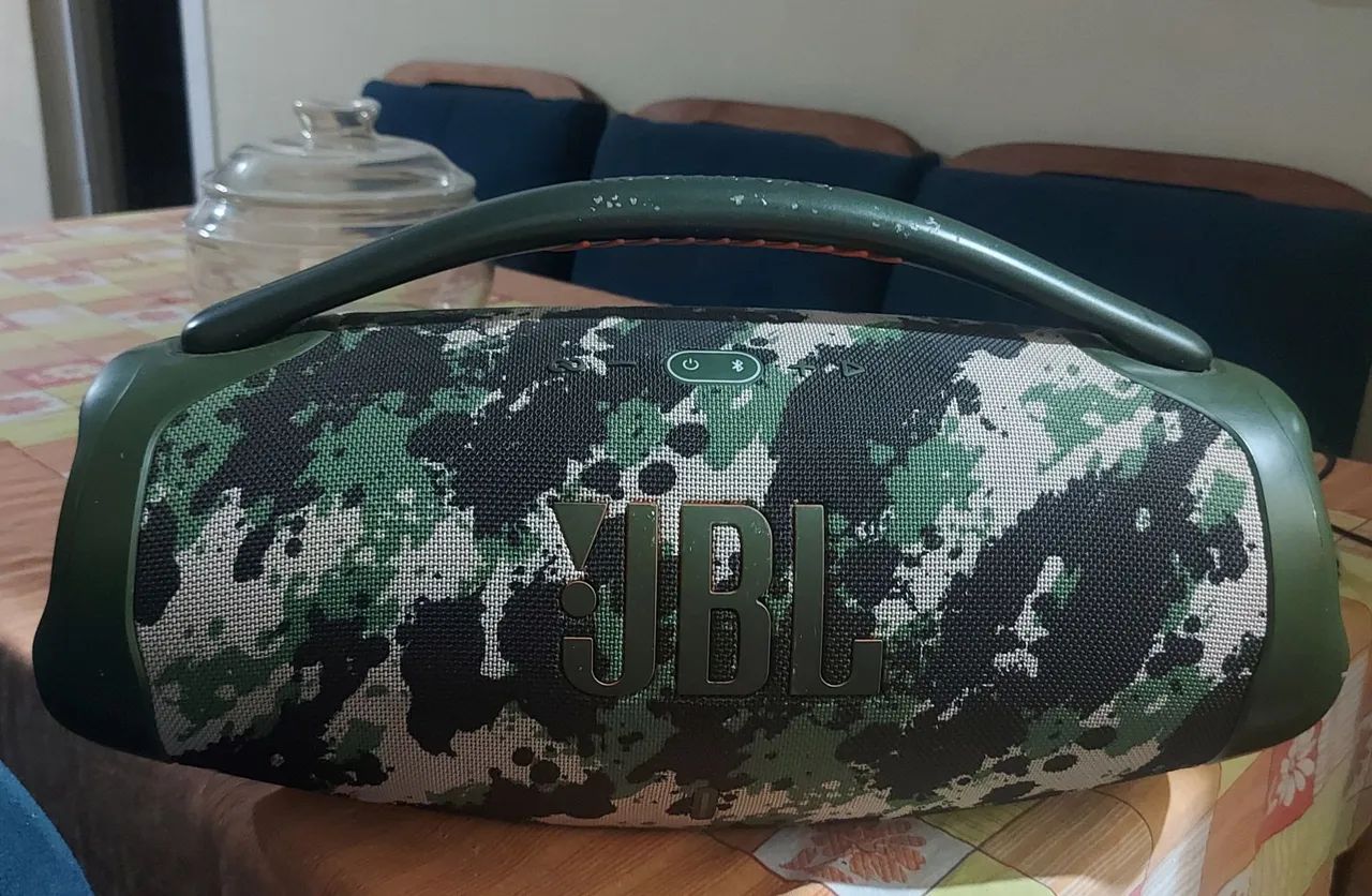 Jbl boombox 3 camuflada semi nova  - Foto 2