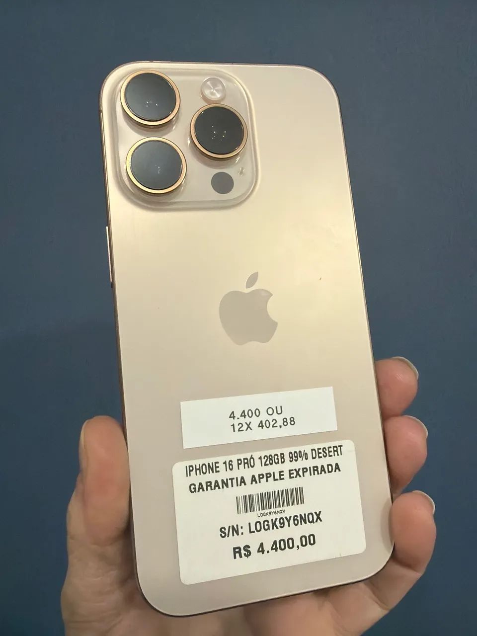 iPhone 16 pro 128gb bateria 99% com nota fiscal 