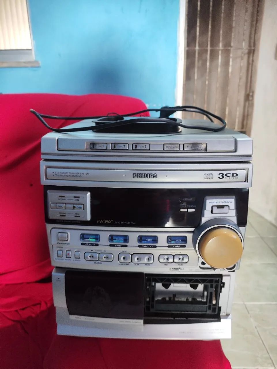 Som Philips residencial com defeito 