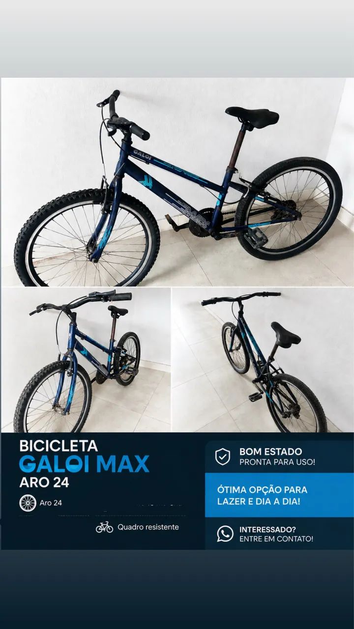 Bicicleta aro 24 usada 