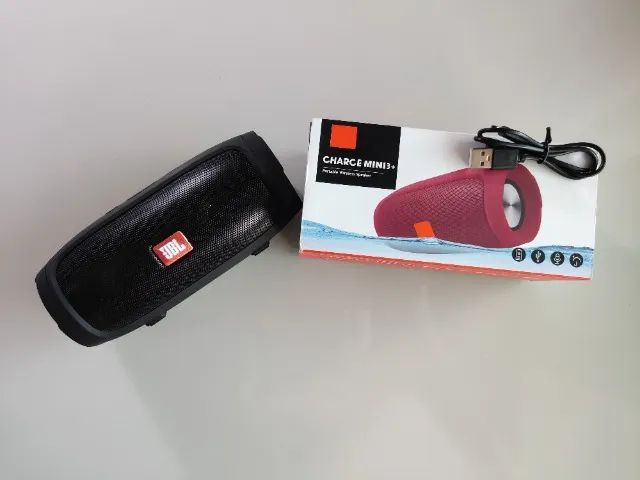 Caixa De Som Bluetooth Jbl Mini Charge 3 Alto E Bom Som Nova na caixa