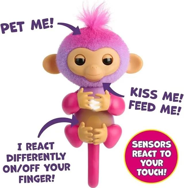 fingerlings macaca de dedo que reage ao toque - Foto 2