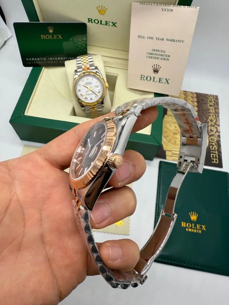 Rolex Datejust Automático Cor Champagne - Foto 2