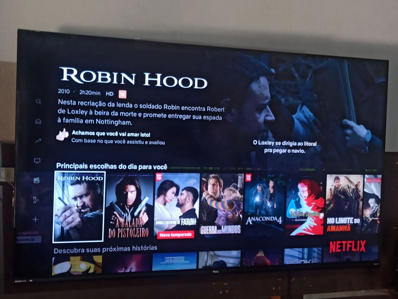 Tv 58 polegadas smart 4k Philco Roku  - Foto 4