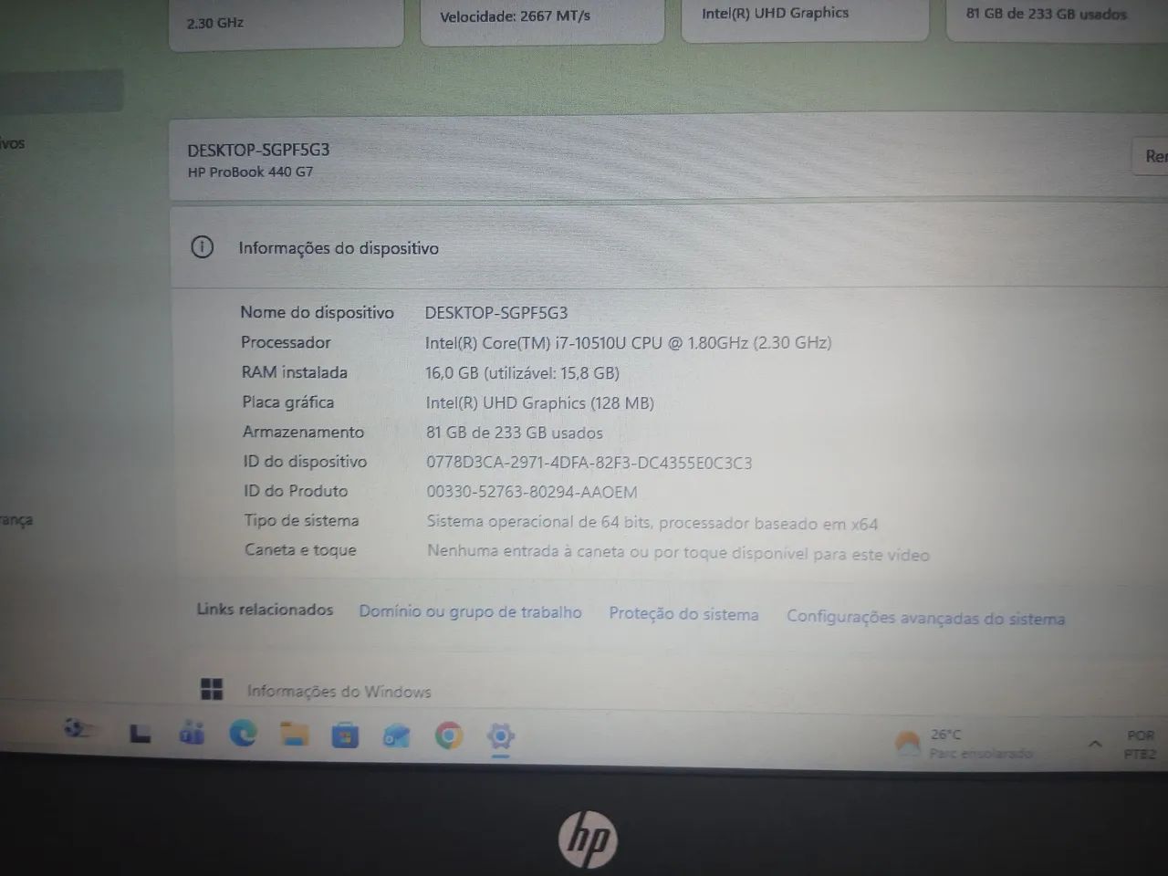 Notebook HP i7 16 GB - Foto 2
