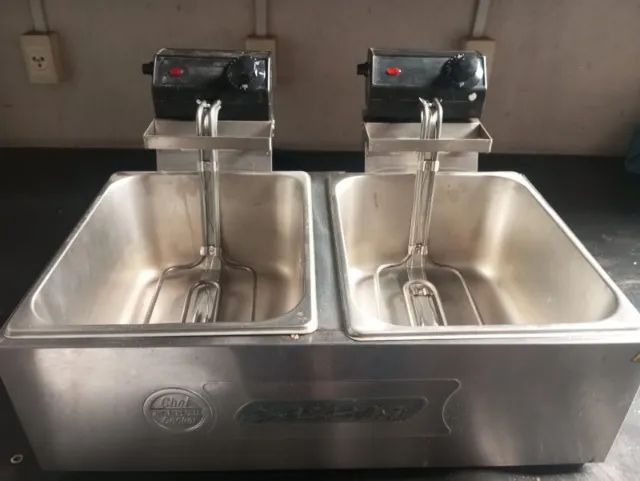 Fritadeira de bancada dupla 10 litros