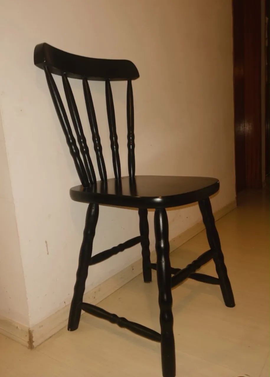 Cadeira jantar preta