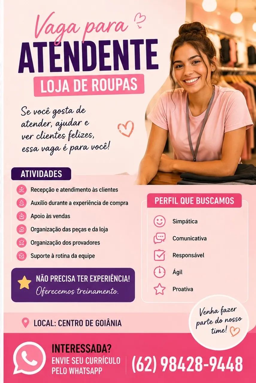 Vaga Atendente | R$ 2.000  - Foto 2