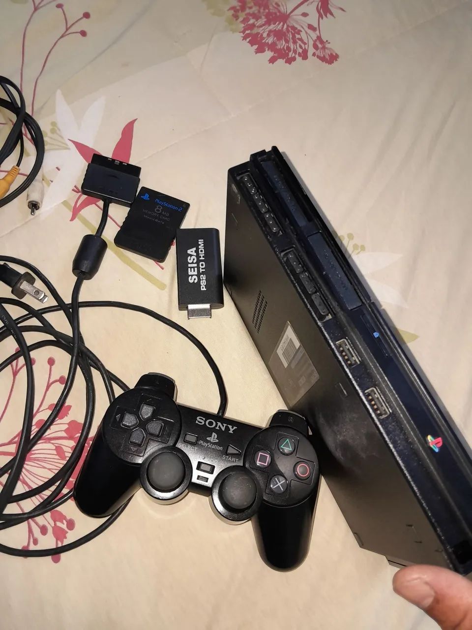 Ps2 slim preto usado Playstation Slim