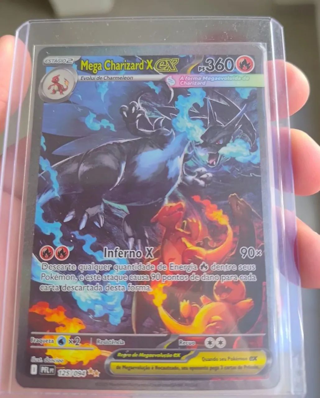 Cartão Pokémon Mega Charizard X EX - Foto 3
