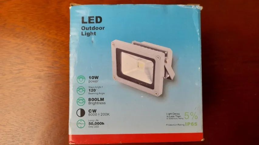 Refletor LED Externo 10W 800 Lumens Bivolt Automático - Foto 5