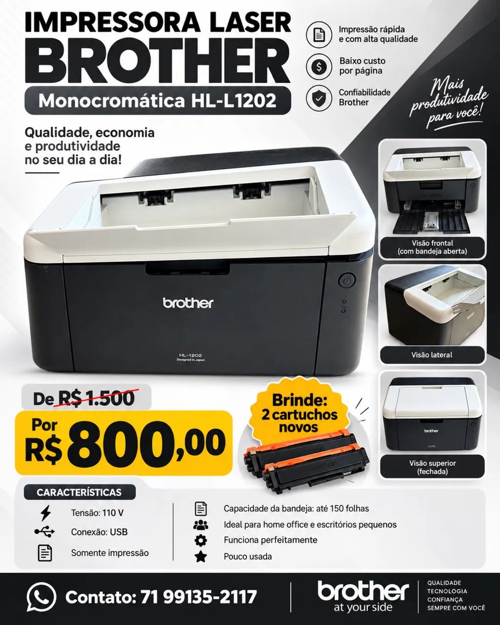 Impressora Laser Brother 