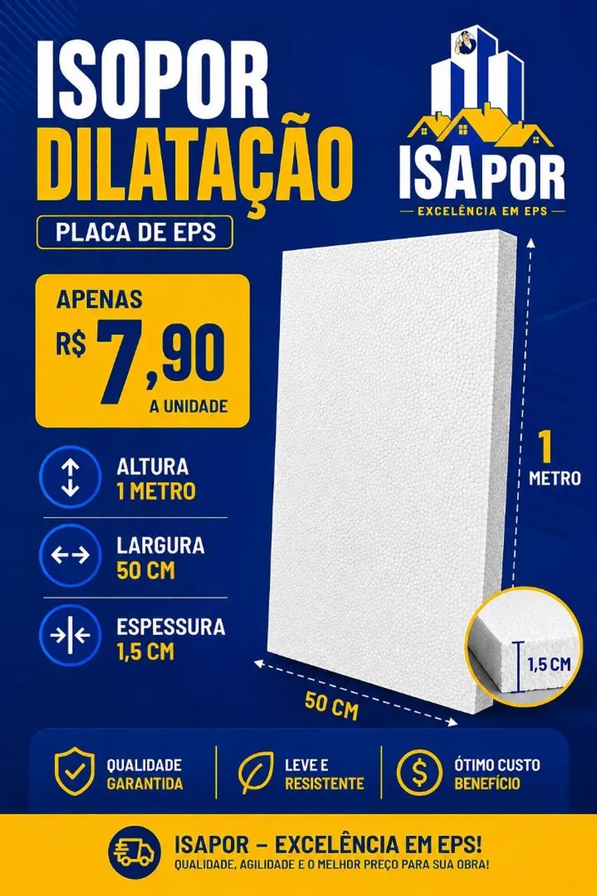 Isopor de dilatação  - Foto 2