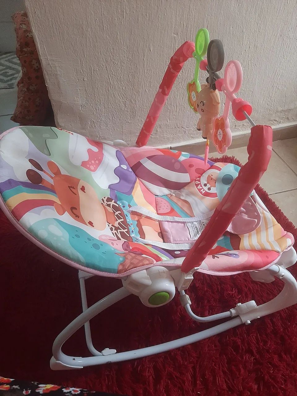 Cadeira de balanço para bebê (menina) - Foto 2