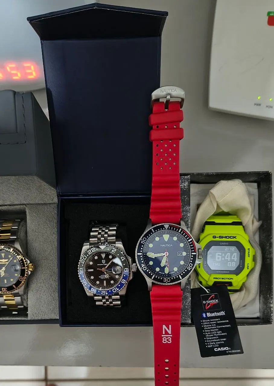 Relógio náutico e invicta e Pagani desani e g-shock todos original da minha coleção. - Foto 2