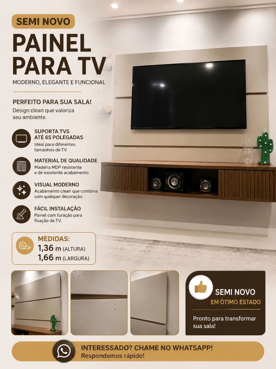 Painel TV de até 60 polegadas 