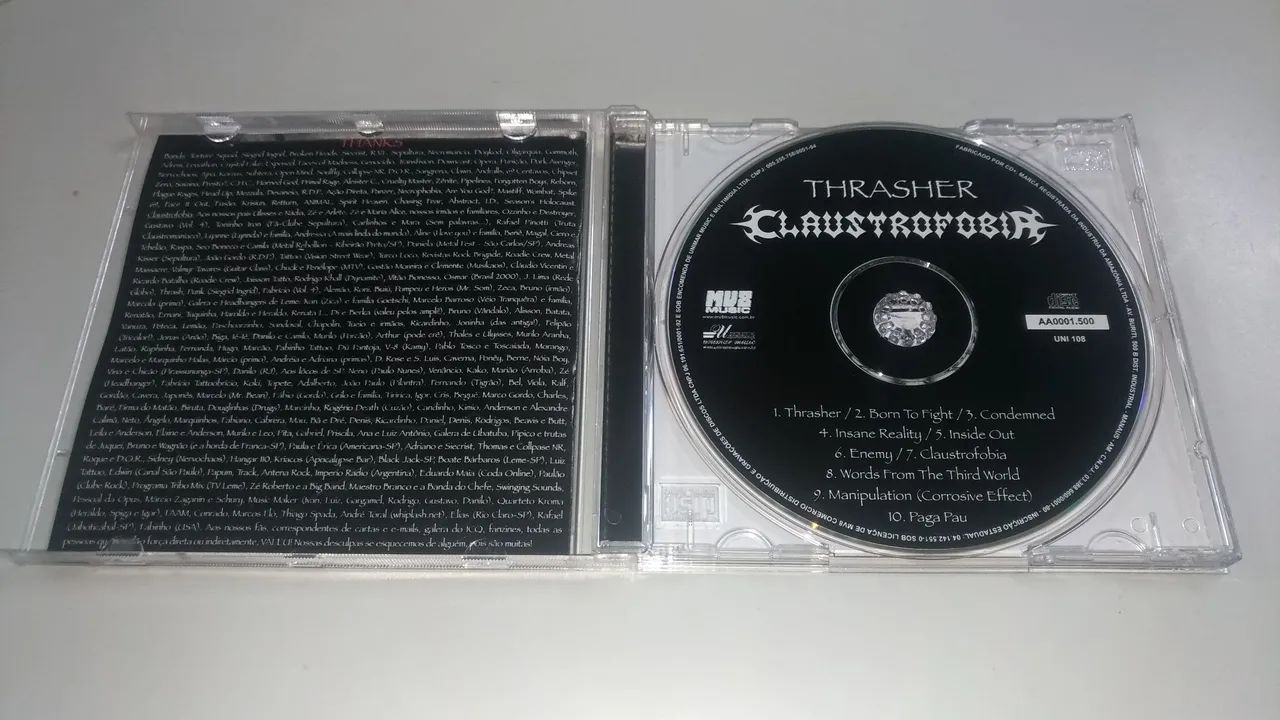 CD Claustrofobia - Thrasher (Zerado) - Foto 2